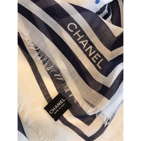 chanel scarf made in paris|Chanel ready to wear scarf.